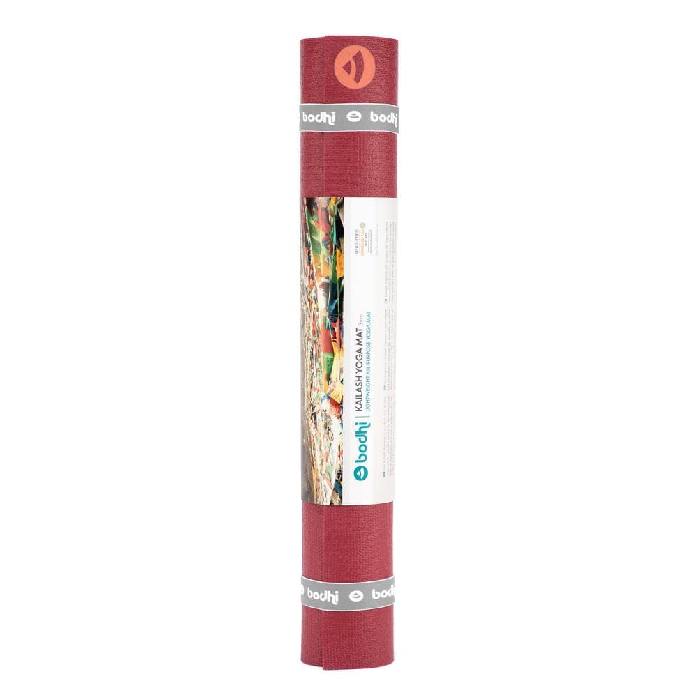 kailash tappetino yoga antiscivolo 3mm color lampone confezione