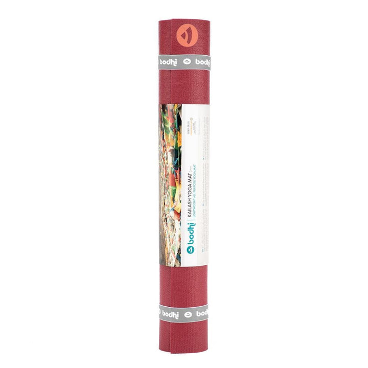 kailash tappetino yoga antiscivolo 3mm color lampone confezione