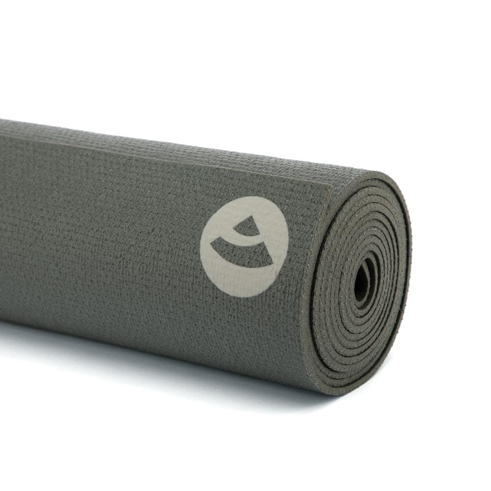 kailash tappetino yoga 3mm antracite arrotolato dettaglio superficie