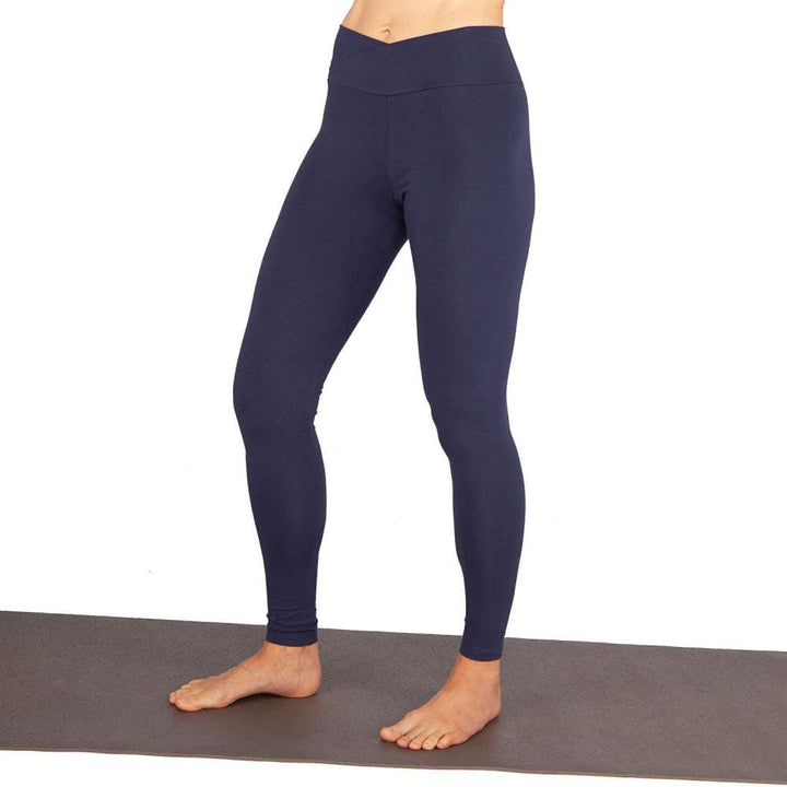 legging crossed waist indossato