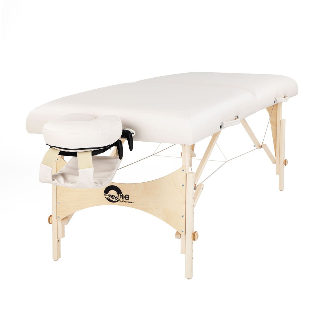 lettino massaggio pieghevole The One Oakworks con accessori opale