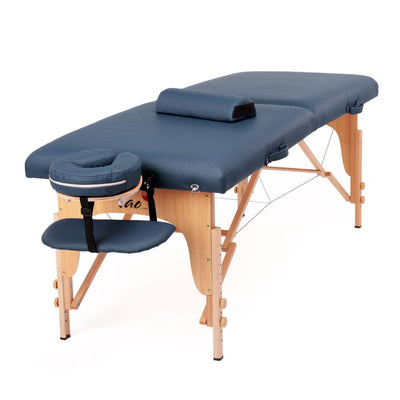 Massaggio lettino pieghevole Relax blu con accessori