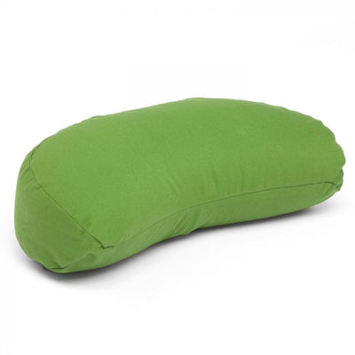 cuscino mezzaluna meditazione sfoderabile verde oliva