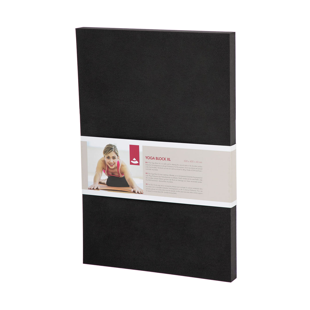 yoga brick eva foam xl nero per supporto spalle