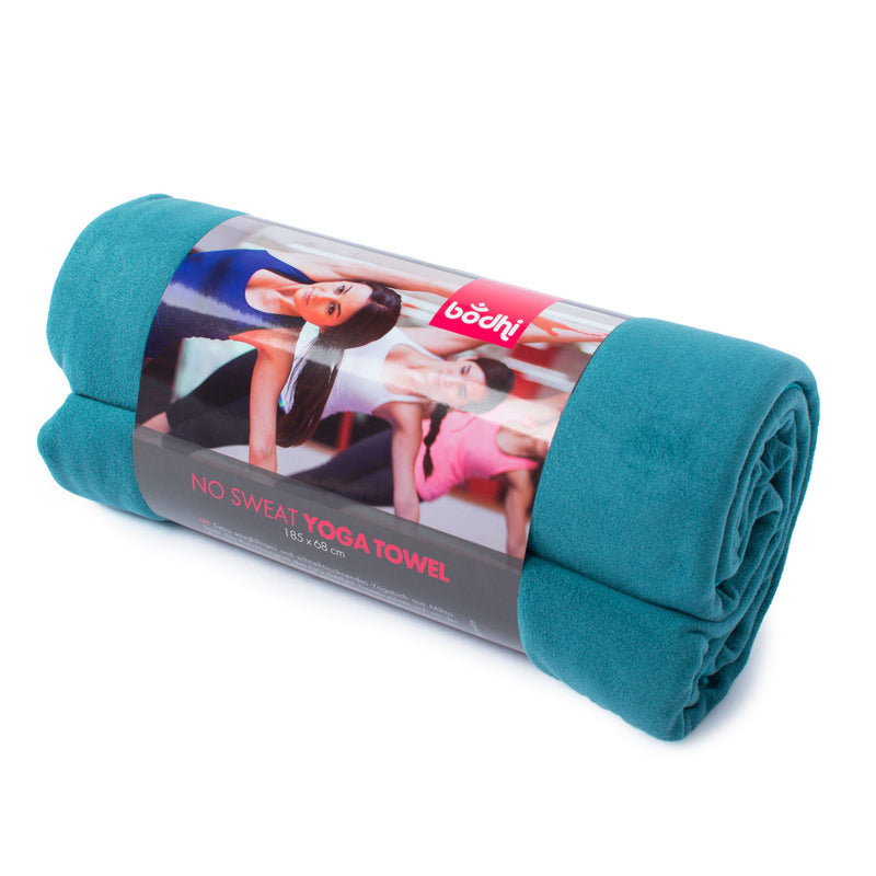 No sweat yoga towel microfibra  petrolio Large