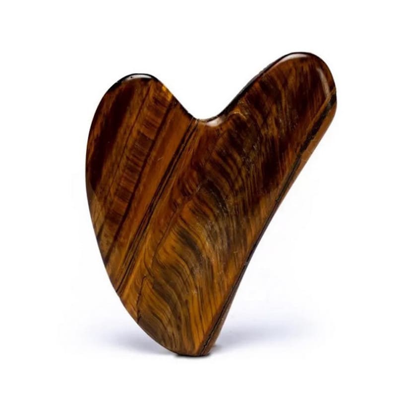 Pietra Gua Sha in occhio di tigre