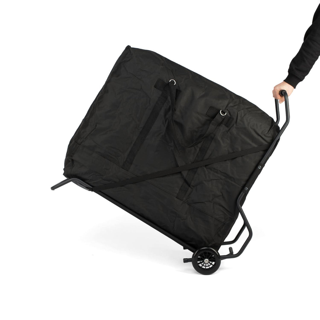 Carrello trasporto lettino massaggio, a due ruote ottimo per salire le scale!