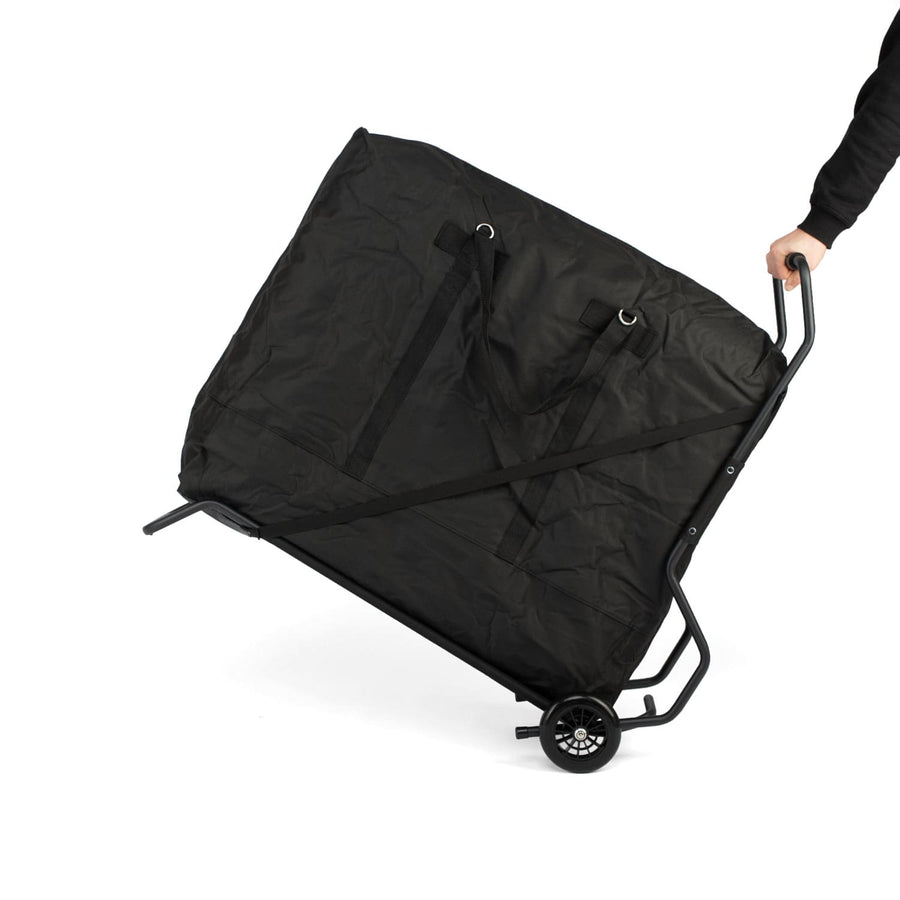 Carrello trasporto lettino massaggio, a due ruote ottimo per salire le scale!