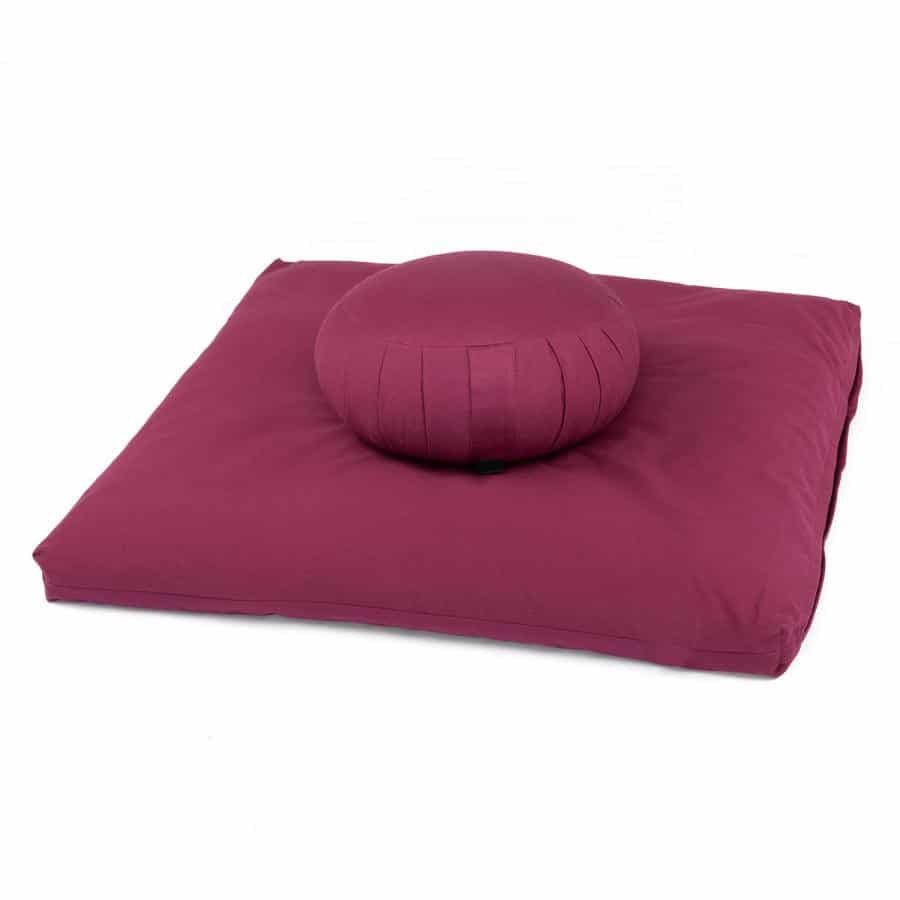 set meditazione color melanzana