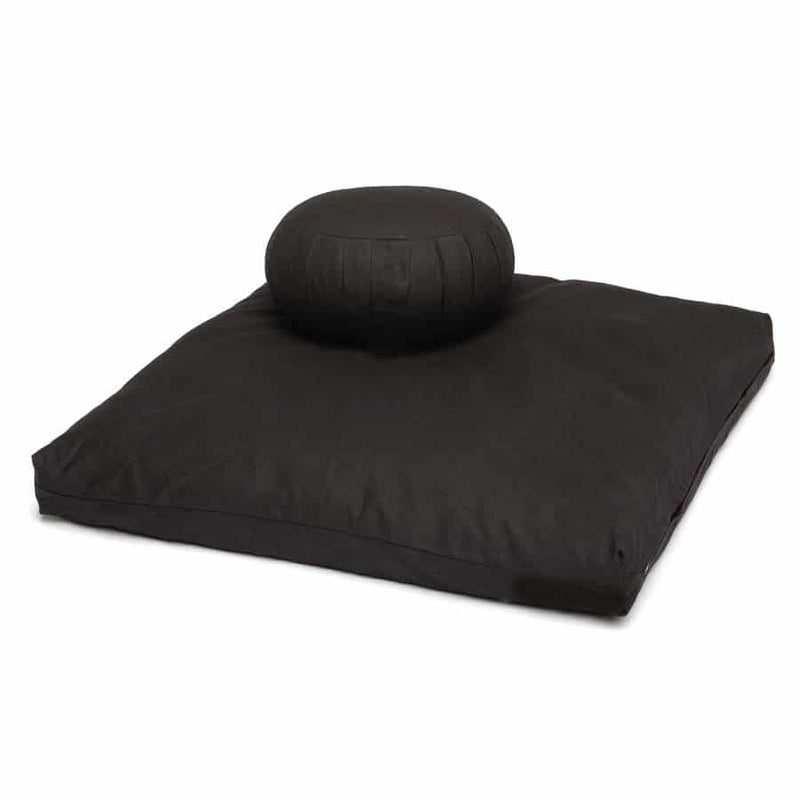 set zabuton cuscino meditazione nero