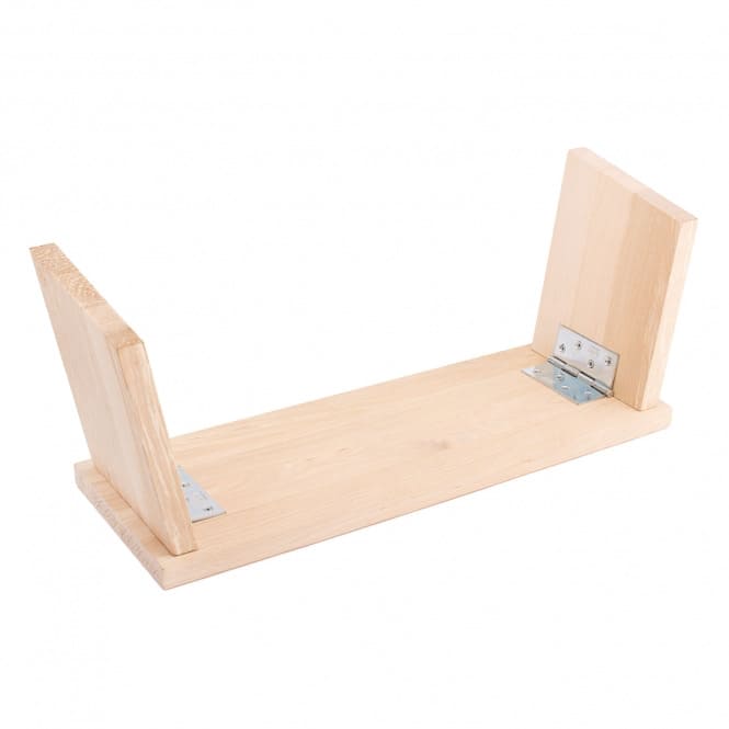 Sgabello da meditazione pieghevole 'Tibet' in legno di faggio sottosopra