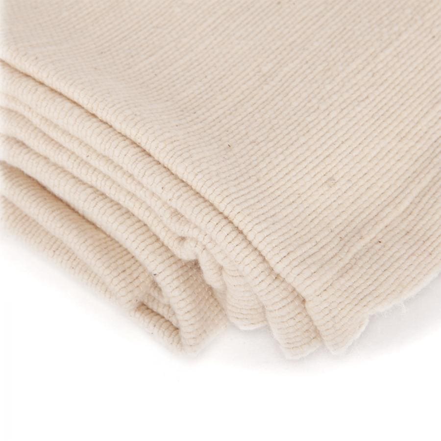 shavasana coperta yoga in puro cotone  ecru zoom tessuto