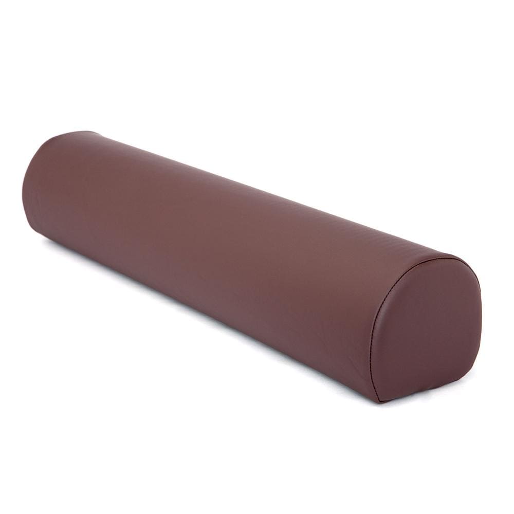 Cuscino di supporto rotondo per 3/4 per sostenere gambe sotto ginocchio o caviglie su lettino da massaggio,  cioccolato