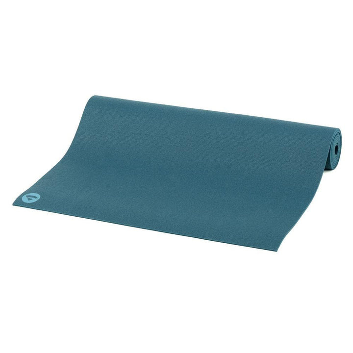 Tappetino yoga rishikesh  semi disteso blu petrolio