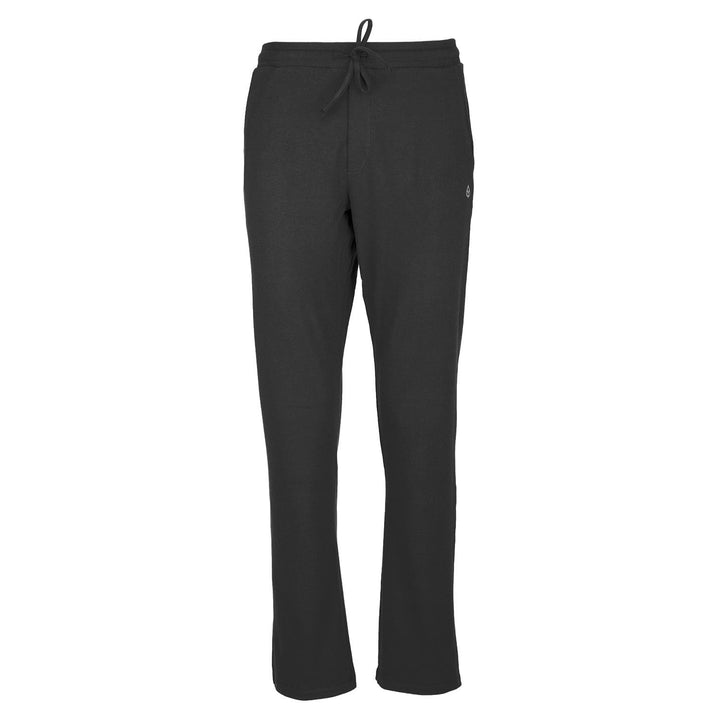 Pantalone yoga STRAIGHT CUT cotone BIO cordino in vita nero