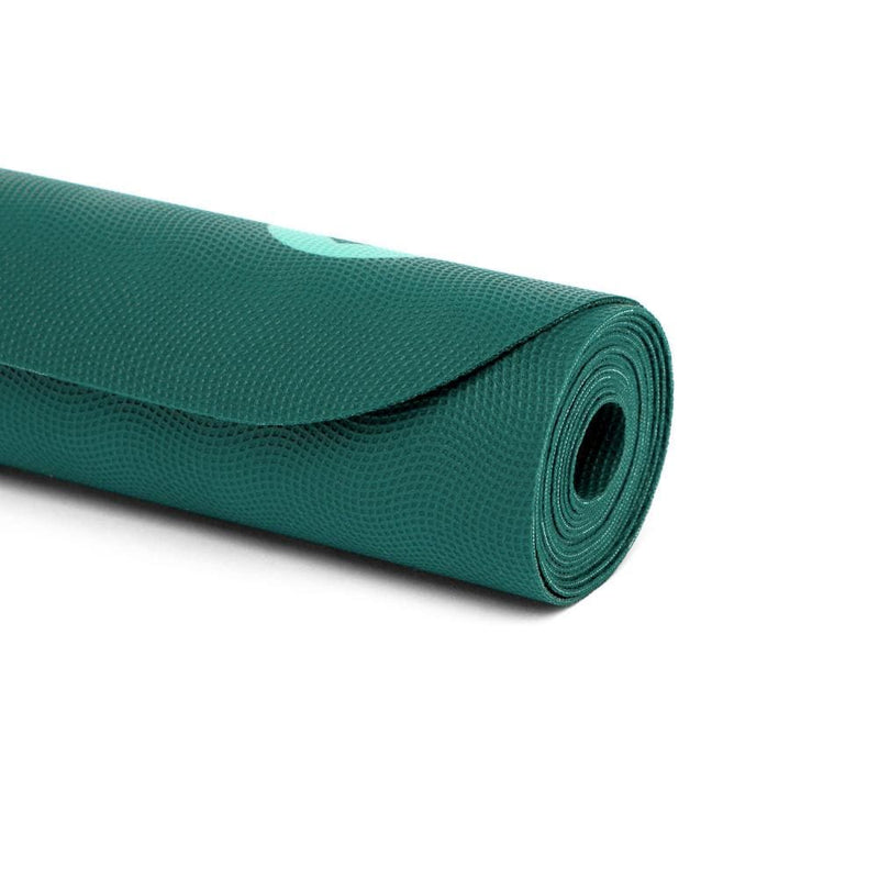 Tappetino yoga Ecopro Travel 1,3mm verde arrotolato