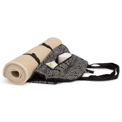 Borsa a spalla per trasporto tappetino yoga  disegno 'Bandhani' con tasche