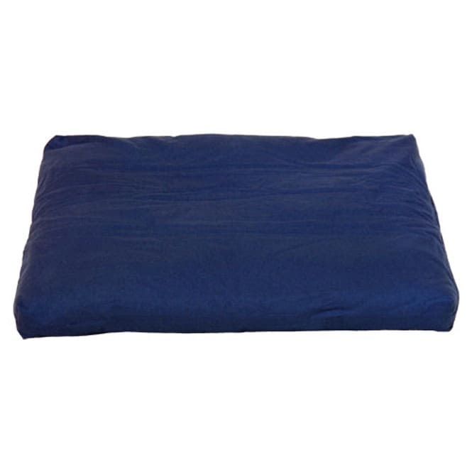 Zabuton materassino per meditazione in falde di cotone sfoderabile blu