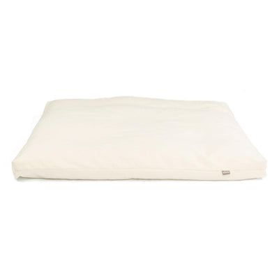 Zabuton materassino per meditazione in falde di cotone stile futon sfoderabile ecru